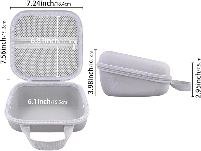 Label Printer Case Compatible with Brother P-Touch PTD210/PTD220 Home and Office Everyday Label Maker(Gray Case)