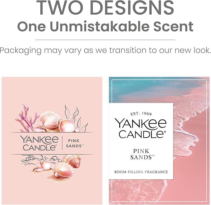 Yankee Candle Small Tumbler Scented Candle with up to 40 Hour Burn Time, Premium Plant Wax Blend for Consistent Burn, 4.3 oz Tumbler Candle with Room Filling Fragrance, Pink Sands