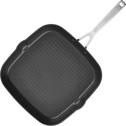 KitchenAid Hard Anodized Induction Nonstick Cookware Pots and Pans Set, 10 Piece, Matte Black