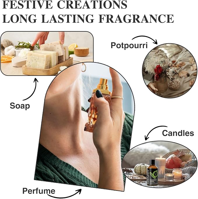 MAYJAM 100ML/3.38FL.OZ Cucumber Melon Fragrance Oils with Glass Dropper, Essential Oils for Diffusers for Home, Long Lasting Scented Oils for Diffusers Soap Candle Making