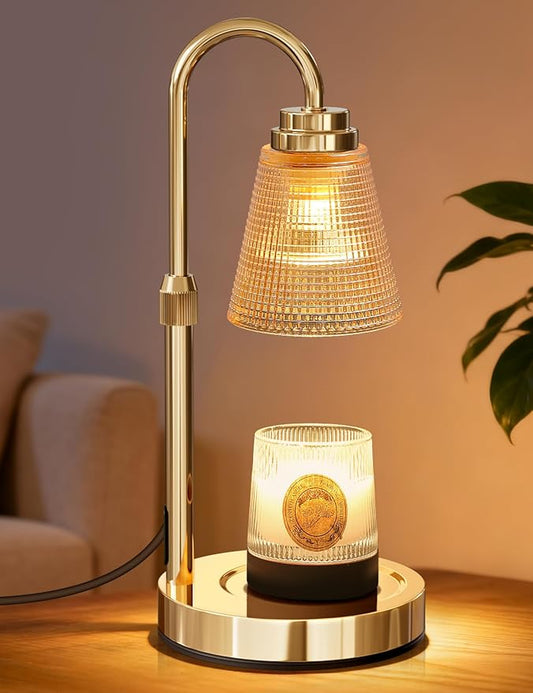 Candle Warmer Lamp with Timer Dimmable, Lamp Candle Warmer Birthday Gifts for Women, Black Adjustable Wax Melter Warmer for Jar Candles, House Warming Gift Home Decor