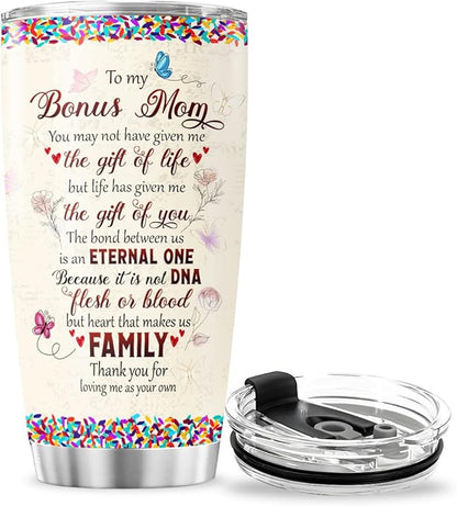 Mom Gifts, Tumblers Mothers Mother Women Coffee Ever Handle Mama Day Cups Insulated Funny For, Tumbler 20 Oz With Lid And Straw, Best Bonus Mom