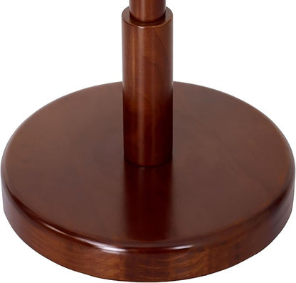 Wooden Coat Rack Freestanding, Creative Antler Hooks, Rubberwood Coat Rack Stand with Stable Round Base, Heavy Duty Coat Hanger Hall Tree for Entryway,Bedroom,Apartment/Jacket, Hat, Bag