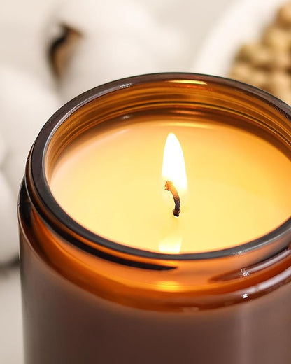 AOOVOO Candles Set - 6PC Scented Candles, Soy Candle, Aromatherapy Candle, Soy Wax Candle, Candle for Home Scented, Balsam/Fir/Firseide/Cocoa/Vanilla Cake/Cookies