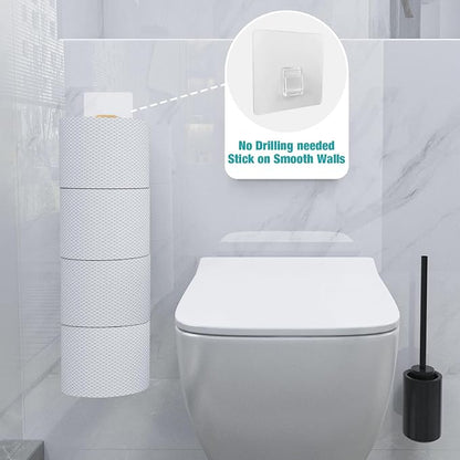 Conworld Toilet Paper Storage Wall Mount, Over The Tank Toilet Tissue Roll Holder Dispenser Reserve for Bathroom Storage and Organization, for 4 Roll Tissue, Gold, 1 Pack