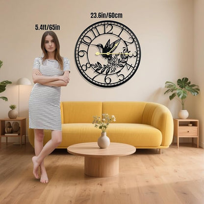 Big Wall Clock - Wall Clocks for Living Room Decor, Quiet and No Ticking Suitable for Wall Decor, Living Room Decoration, Kitchen Decoration