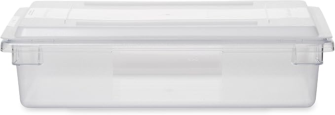 Rubbermaid Commercial Products Food Storage Box Lid for 8.5, 12.5, 16.5, and 21.5 Gallon Sizes, White (FG350200WHT) (Pack of 3)