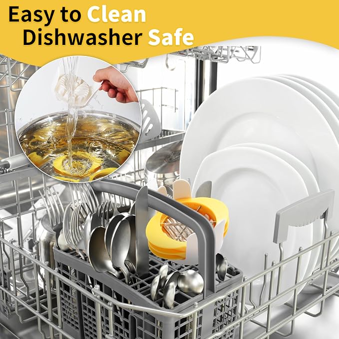 Jawbush 3-in-1 Egg Slicer with Sharp Stainless Steel Blades, Heavy Duty Multi-purpose Food Cutter for Slicing, Wedging & Quartering, Durable Blade Slicer for Hard Boiled Eggs, Strawberries & Kiwis