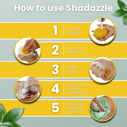 Shadazzle Natural All Purpose Cleaner and Polish – Eco friendly Multi-purpose Cleaning Product (3 Pack, Lemon)