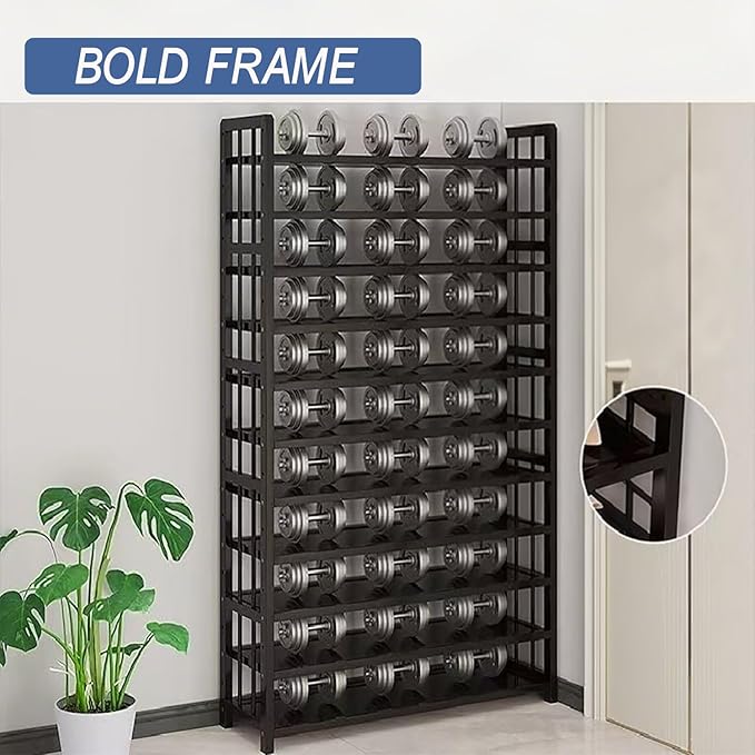 Tall Shoe Cabinet, 11 Tier Bamboo Shoe Rack, 40-45 Pairs Large Capacity Shoe Storage Cabinet Organizer, Narrow Shoe Shelf for Entryway, Hallway, Living Room
