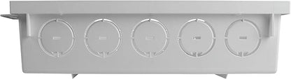 Legrand - OnQ 42 Inch Media Enclosure, Wifi Electrical Box, Cable Management Box for Distribution of Networking Service, Recessed Media Box Lets Signal Through, White, ENP4250-NA