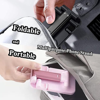 Meetuo 2 Pcs Cell Phone Stand for Desk, Adjustable & Foldable Phone Holder | Adjustable Angle Height, Fully Foldable&Portable, Compatible with iPhone/Smartphones