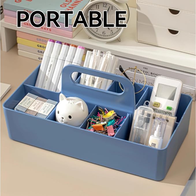 Bath caddy for baby, Bathroom Makeup organizer Countertop with Handle,Skincare Caddy for Vanity,Storage Box ,bathtub storage ,Bathroom Trays,Shower Caddies,Baby Bath Toy Organizer,Desktop storage
