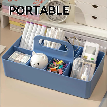 Bathroom Makeup organizer Countertop with Handle,Skincare Organizer Caddy for Vanity,Storage Box with Handle,Large Cosmetic Display case for Dresser,Large Size