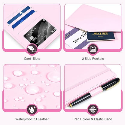 Ospelelf Leather Binder with 58 Plastic Sleeves, 3 Ring Presentation Binder for 8.5x11, Portfolio Organizer with 8 Tabbed Sleeves & Zipper Pocket for Documeents, Artwork, Certificates Pink