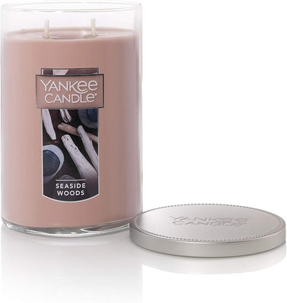 Yankee Candle, Seaside Woods Scented Candle, 22oz Large 2-Wick Tumbler with up to 110 Hour Burn Time