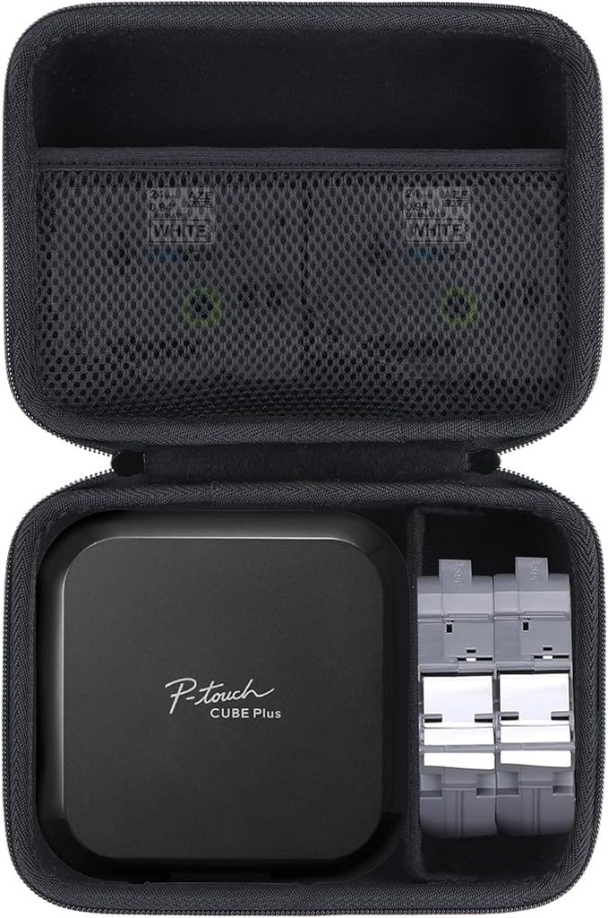Lebakort Storage Case Compatible with Brother P-Touch Cube Plus PT-P710BT Label Maker