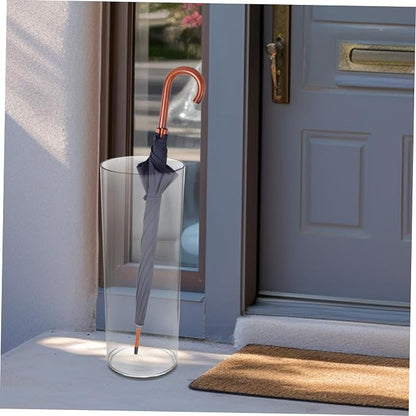 Clear Umbrella Storage Rack Transparent Pet Material Umbrella Holder for Entryway Stylish Home Decor Height