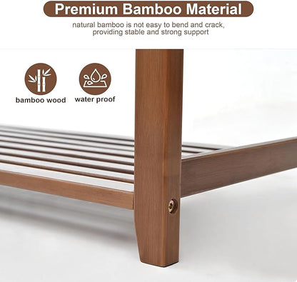 Shoe Rack Bench with Storage 27.6 in, Entryway Bench Shoe Storage with Cushion for Hallway, Bedroom, Living Room