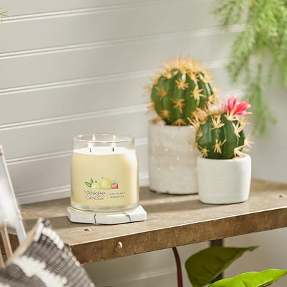 Yankee CandleIced Berry Lemonade Scented Signature 13oz Medium Jar 2-Wick Candle Over 35 Hours of Burn Time
