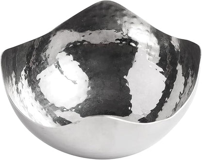 Hosley Set of 4 Silver Finish Metal Bowl 5.75 Inch Diameter, Ideal for Potpourri, LED Candles, Weddings, Special Events, Center Pieces, Craft. Use Decor to Coordinate O3