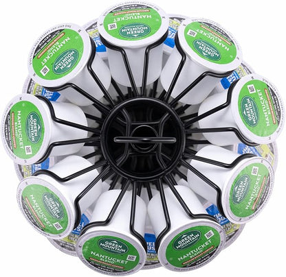 K-Cup Storage Coffee Capsules Pod Holder Carousel Capsule Display Storage for k-cup（54 pods-6 tiers）