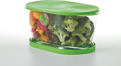 Prep Solutions by Progressive Lettuce Keeper Produce Storage Container,4.7 Quarts,Green (LKS-06),(Pack of 3)
