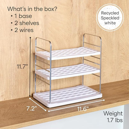 YouCopia UpSpace Water Bottle and Travel Mug Cabinet Organizer, Adjustable Storage Rack for 40 oz Stanley Tumblers, 9 Bottle Premium Edition