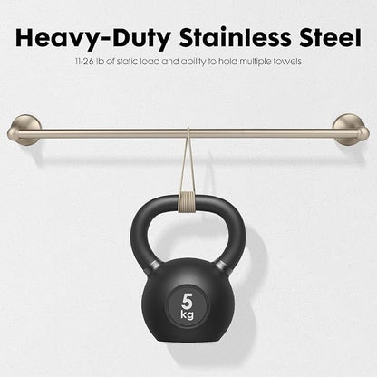 Antique Bathroom Towel Bar Brushed Nickel, 24 Inch Towel Racks for Bathroom Wall Mounted,Bathroom Towel Holder,Home Decor Towel Rod