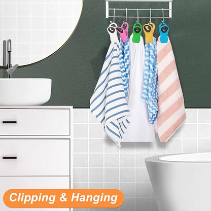 Jetmore 30 Pack Chip Clips Bag Clips, Multipurpose Magnetic Plastic Food Clip, Multicolor Refrigerator Magnet Clip, Office Paper Clamps