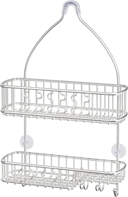 Simple Houseware Stainless Steel Bathroom Hanging Shower Head Caddy Organizer (26 x 16 x 5.5 inches)