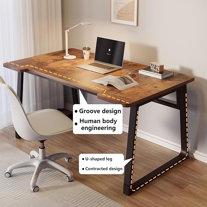 Small Computer Desk Gaming Desk 31.5 inch Modern Simple Style White Writing Study Table for Home Office Bedroom Living Room Easy Assembly