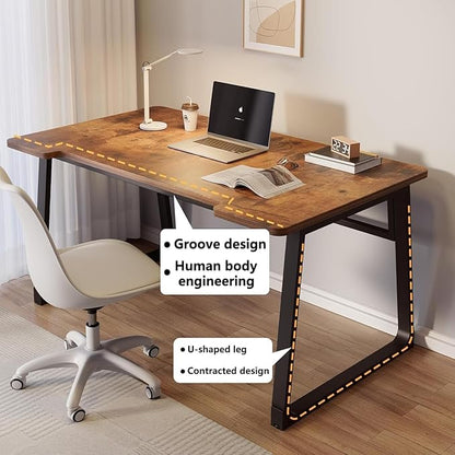 Small Computer Desk Gaming Desk 31.5 inch Modern Simple Style White Writing Study Table for Home Office Bedroom Living Room Easy Assembly