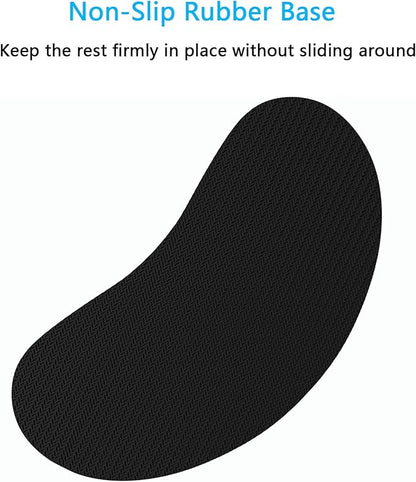 Dapesuom Mouse Wrist Rest, Ergonomic Memory Foam Mouse Wrist for Computer Desk Mats Support, PU Leather Hand Rest Pad Cushion for Gaming, Laptop, Men, Women, Pain Relief & Easy Typing, Pink