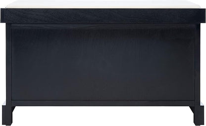 Safavieh Home Collection Landers Black 2-Drawer/Cushion Storage Bench (Fully Assembled) BCH5702B