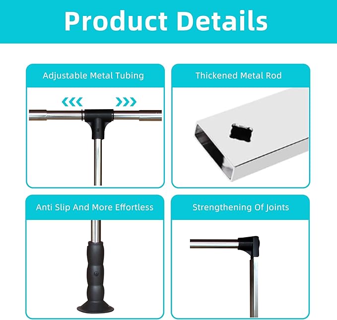Pull Down Closet Rod 26"-35", Adjustable Side Mounted Closet for Kitchen Bedroom High Cabinets, Chrome, Two-Way Buffering Side, Heavy Duty Load Capacity