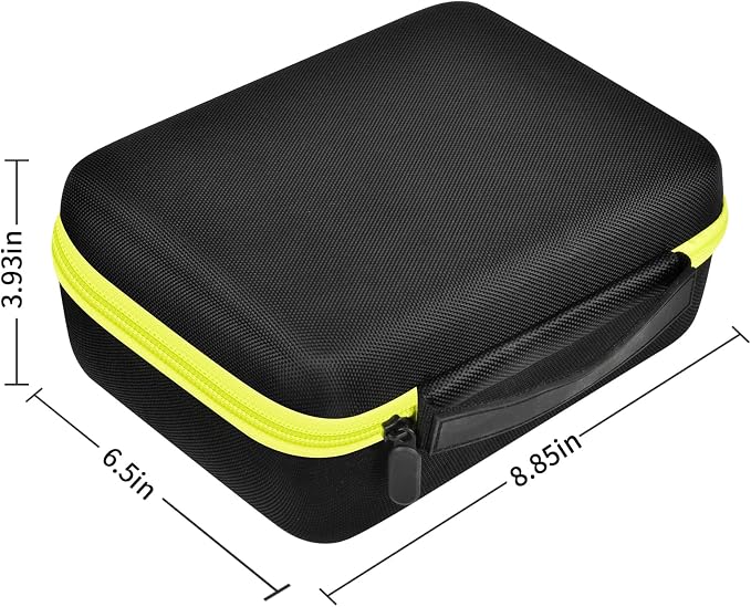 GWCASE Case Compatible with Brother P-Touch PTD220 D210 Home/Office Everyday Label Maker, Storage Holder Carrying Organizer for Label Tapes, AC Adapter, Charging Cables (Box Only) - Black