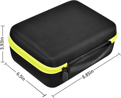 GWCASE Case Compatible with Brother P-Touch PTD220 D210 Home/Office Everyday Label Maker, Storage Holder Carrying Organizer for Label Tapes, AC Adapter, Charging Cables (Box Only) - Black