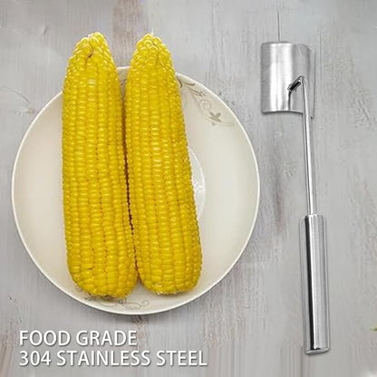 Corn on the Cob Remover Long Handle Stainless Steel Corn Stripping Tool,corn cob stripper, corn peeler for corn on the cob, Stainless Steel Corn Stripper Tool (2)