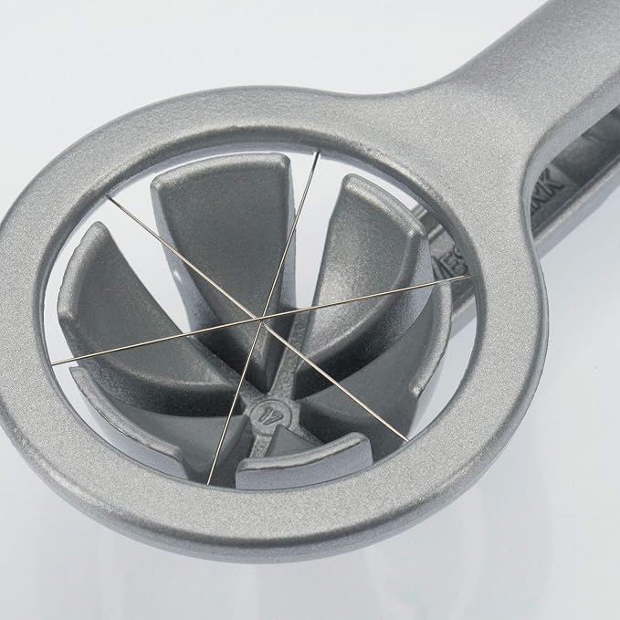 Westmark Wedge Egg Slicer - Heavy-Duty Aluminum Cutter with Stainless Steel Blades for Wedge Slices, Multi-Purpose Wedger for Eggs, Mushrooms, Strawberries & Kiwi, Kitchen Essentials