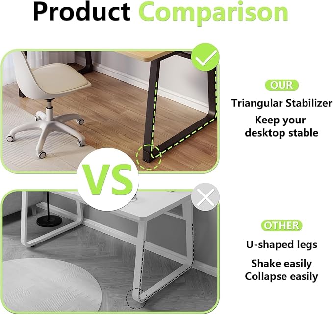 Small Computer Desk Gaming Desk 31.5 inch Modern Simple Style White Writing Study Table for Home Office Bedroom Living Room Easy Assembly