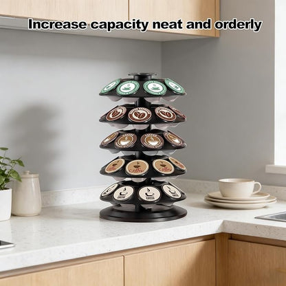 Coffee Pod Holder, keurig pods holder Organizer Compatible with 40 Dolce Gusto Capsules,Home or Office Kitchen Counter Space-Saving Stand