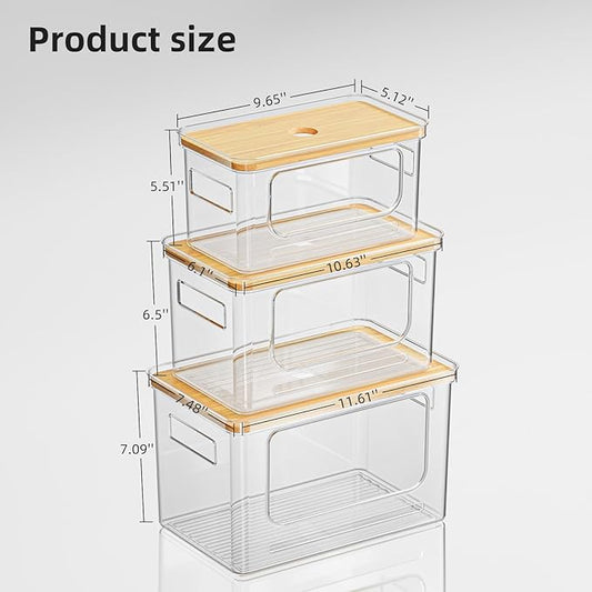 Under Sink Organizer,Plastic Trash Bag Holder Dispenser,Stackable Pantry Laundry Room Home Organization,Potatoes Onions Storage Container for Kitchen,Set of 3 for 13/30/33 Gallon Bags