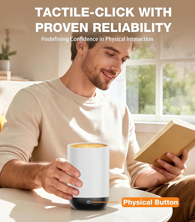 Kepwam Self-Heating Coffee Mug T1, 16oz Rechargeable Heated Coffee Mug, Smart Coffee Warmer Mug with App-Controlled,Advanced Temperature-Controlled Heating Coffee Gifts for Women Men Coffee Lover