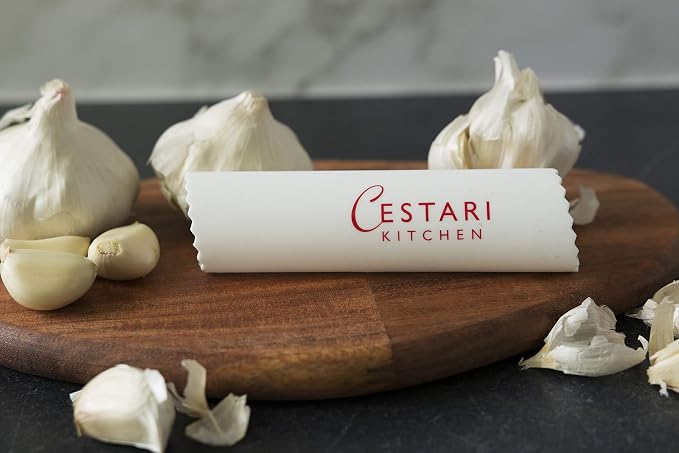 Garlic Peeler - Silicone Easy Roll Garlic Roller Tube - Sturdy Thick Odor Free Silicone - Removes Garlic Peels in Seconds - Peels Multiple Cloves - BPA Free