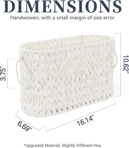 Toilet Paper Basket,Boho Decorative Toilet Paper Storage,Large Wicker Basket for Bathroom Storage,Free Standing