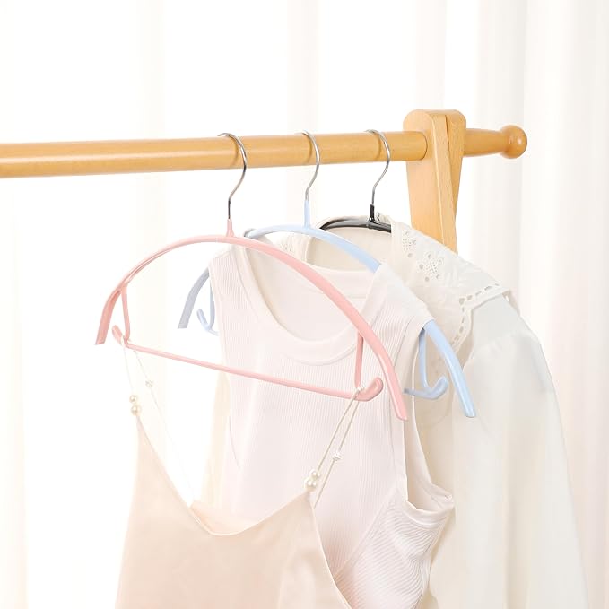Modern Non-Slip Hangers, 10 Pack with Hooks, Heavy Duty Coat Hangers for Wardrobe Organization, Suit Hangers for Space Saving