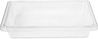 Rubbermaid Commercial Products Polycarbonate Food Storage Box/Tote, 2 Gallon, Clear, for Restaurant/Kitchen/Cafeteria