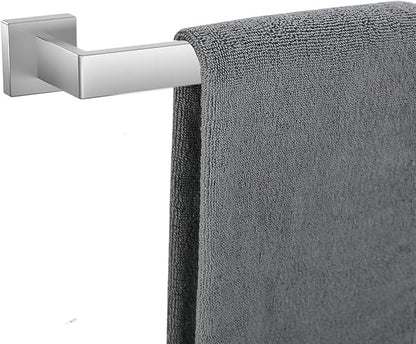 Towel Bar for Bathroom 28 Inch Brushed Nickel Towel Holder 12/16/20/24/28/32/36 Inch Stainless Steel SUS304 Rustproof Towel Rack Modern Square Towel Rod for Bathroom Wall (1, Brushed Nickel, 28 Inch)