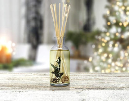 Urban Naturals Balsam Forest Reed Diffuser Oil Set - Real Juniper and Pine Cones – Fragrance Notes of Fraser Fir, Evergreen, Pine, Woodsy Cedar and Sandalwood – Vegan 3.75 Ounces – Made in the USA